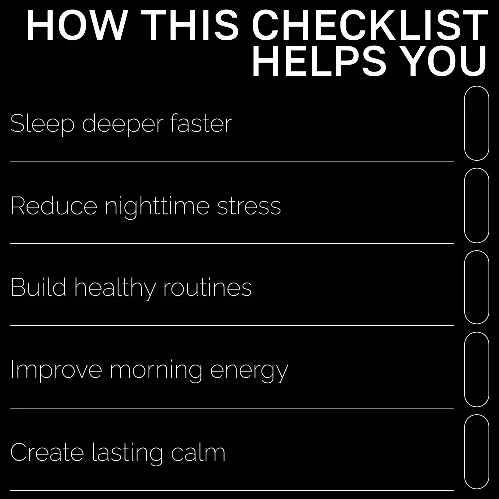 AI-Powered Bedtime Routine Checklist | Digital Download for Better Sleep | Smart Nighttime Planner With ai suggestions for bedtime routine