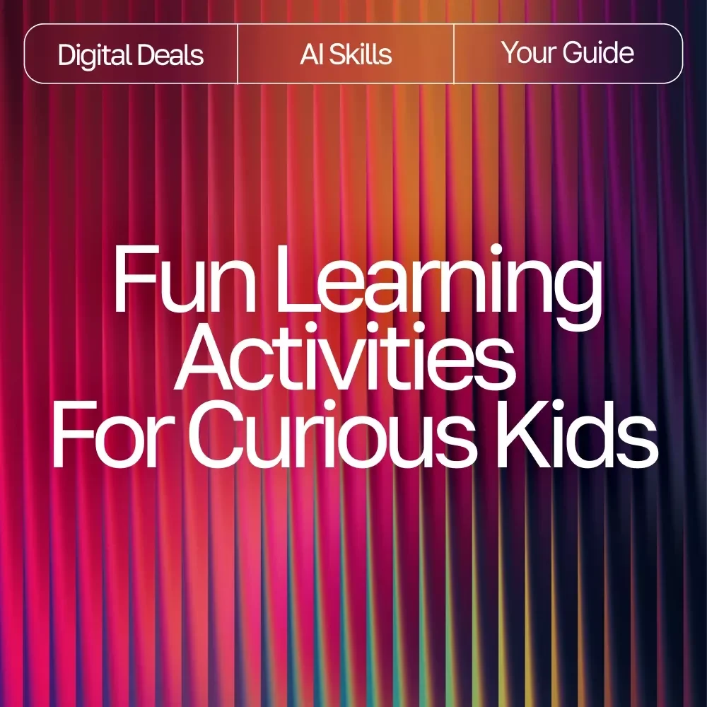 AI Adventures: Fun Learning Activities for Curious Kids | Digital eBook | AI Ideas for Kids Learning Activities | Educational & Creative STEM Guide