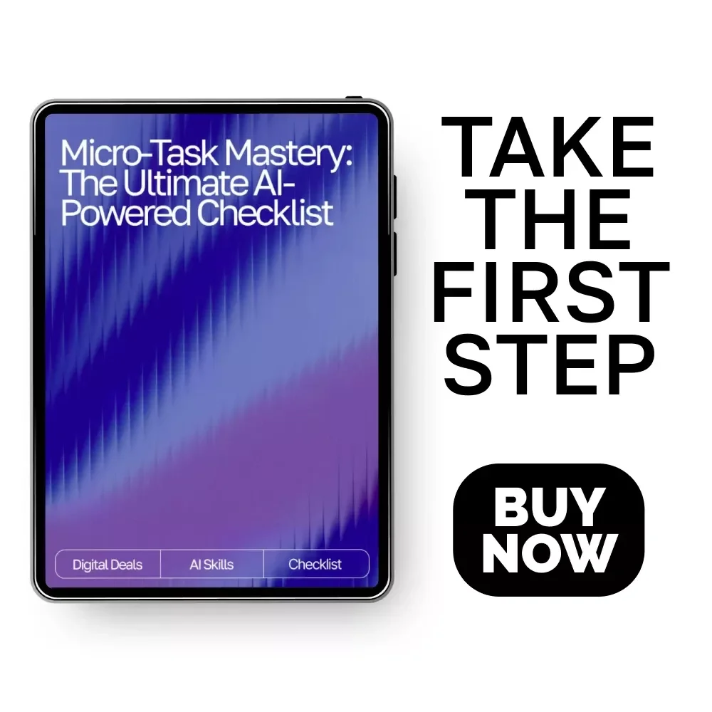 Micro-Task Mastery: The Ultimate AI-Powered Checklist | Digital Download for Smarter Productivity Using AI Tools for Tracking Small Tasks
