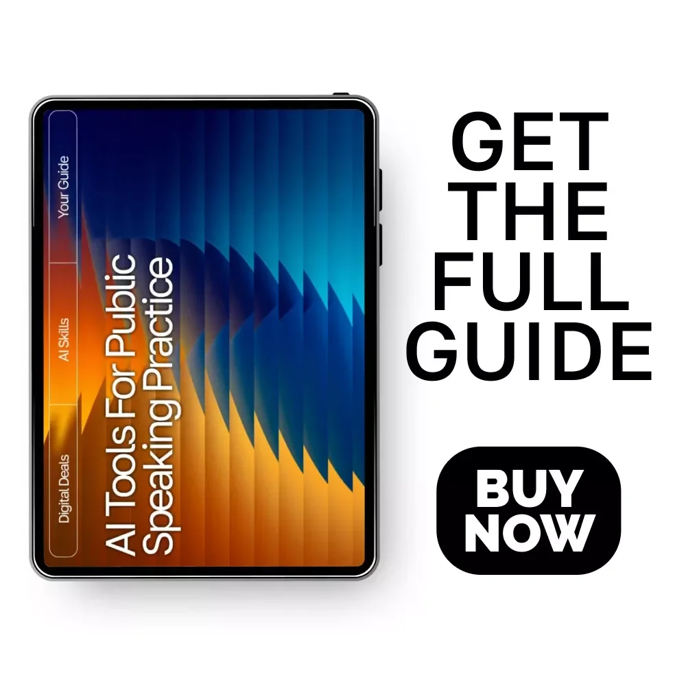 AI Tools for Public Speaking Practice | Public Speaking Guide | Speech Practice eBook | Digital Download for Confident Communication