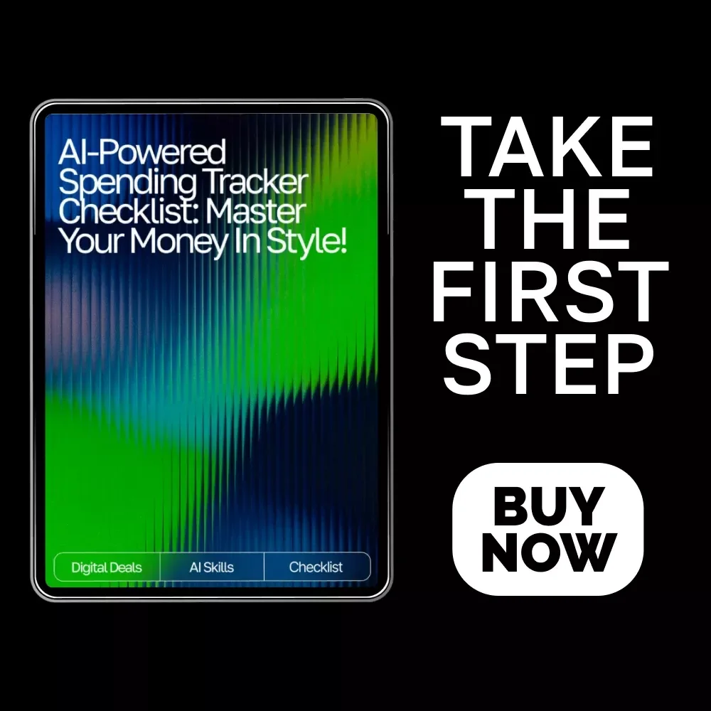 AI-Powered Spending Tracker Checklist | Budget Planner Printable | Financial Wellness Guide | Personal Finance Organizer | ai tracker for personal spending trends