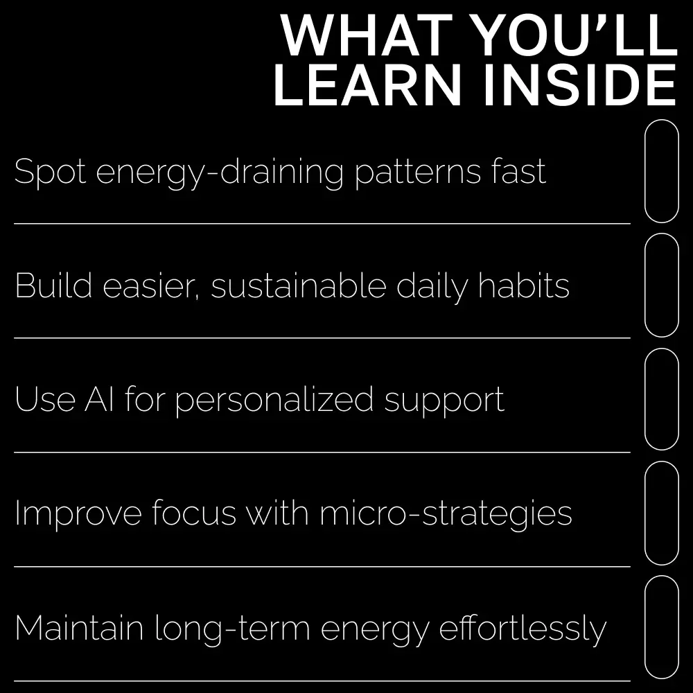Energize Days with Smart Habits and AI Guidance – Digital Wellness Guide for Boosted Vitality, Daily Productivity, and ai suggestions for energy-boosting habits | Instant Download Lifestyle eBook