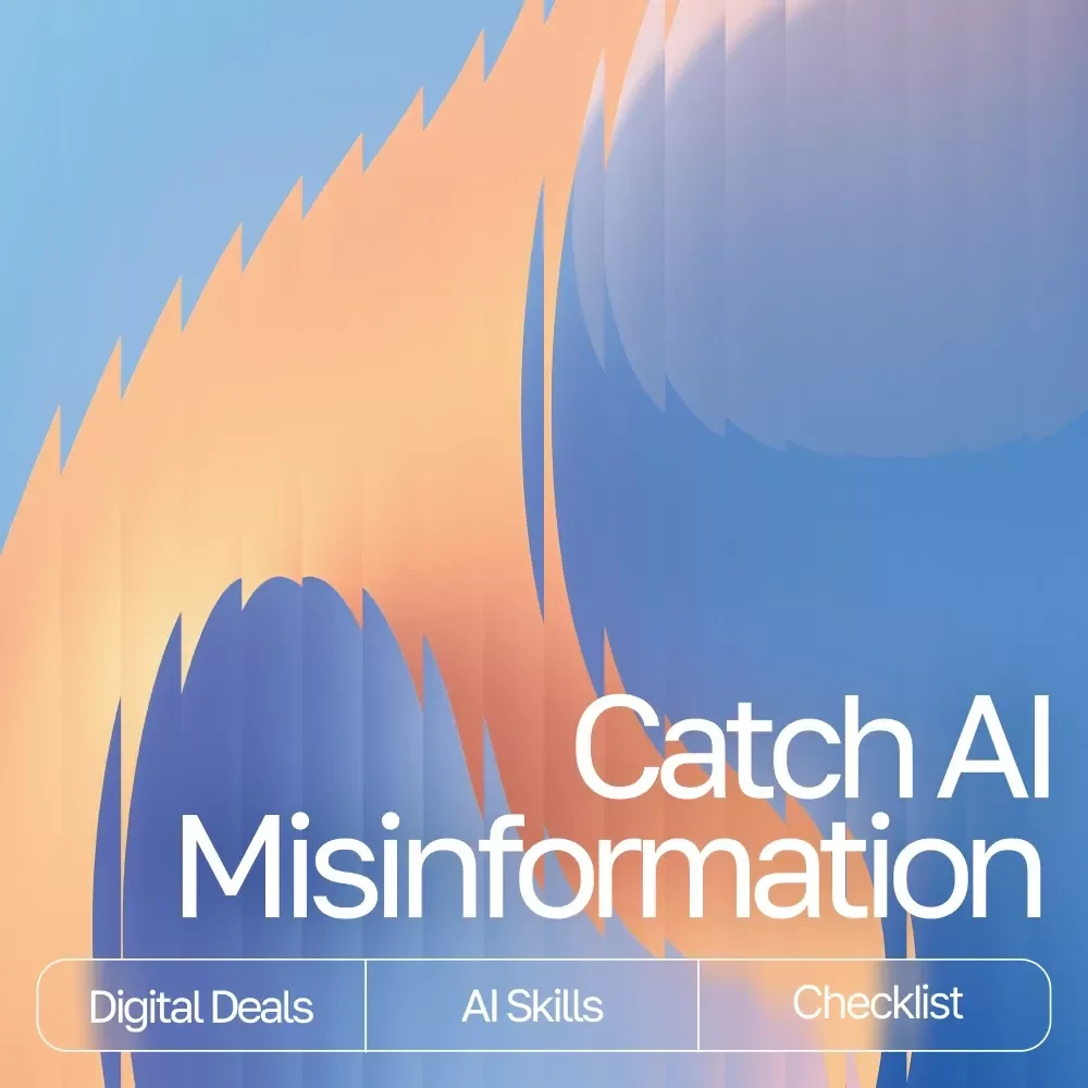 Your Checklist for Catching AI Misinformation | Digital Guide on How to Spot Fake Facts in AI Output | Printable Critical Thinking Tool for Smarter Research