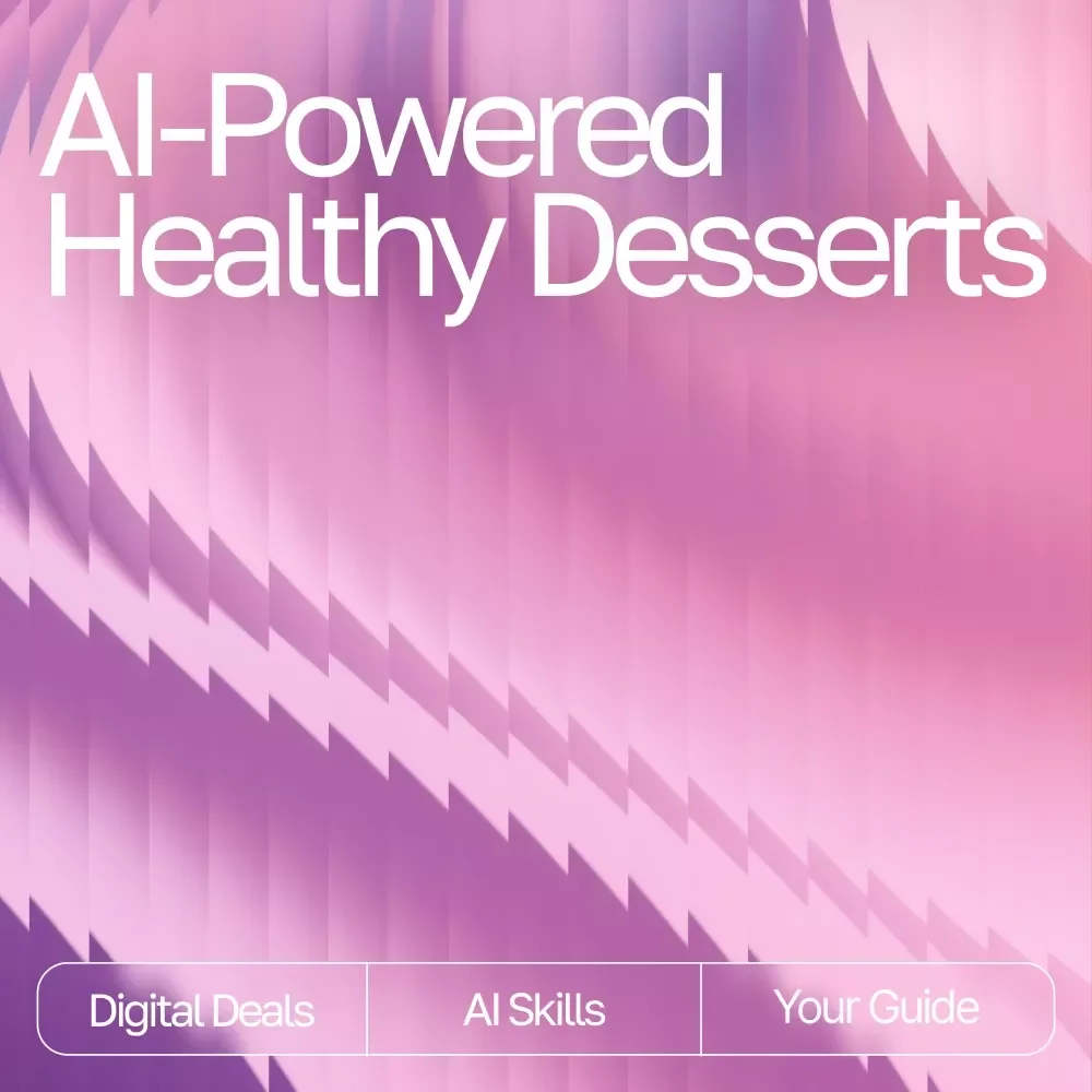 AI-Powered Healthy Desserts | Printable Guide, Recipe Inspiration, Wellness eBook, ai suggestions for healthy desserts | Digital Download for Healthy Treat Lovers
