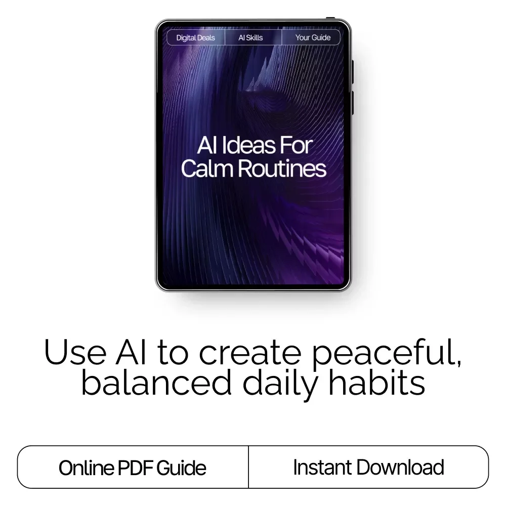 AI Ideas for Calm Routines | Digital Guide to Mindful Living, Relaxation Habits & AI Suggestions for Calm Routines