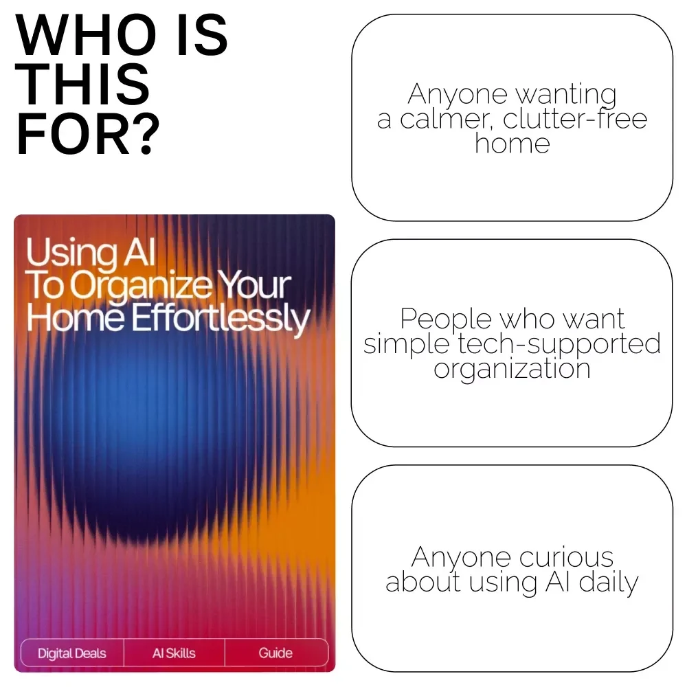 Using AI to Organize Your Home Effortlessly | how to use ai for home organization | Digital Guide for Stress-Free Home Decluttering & Smart Systems