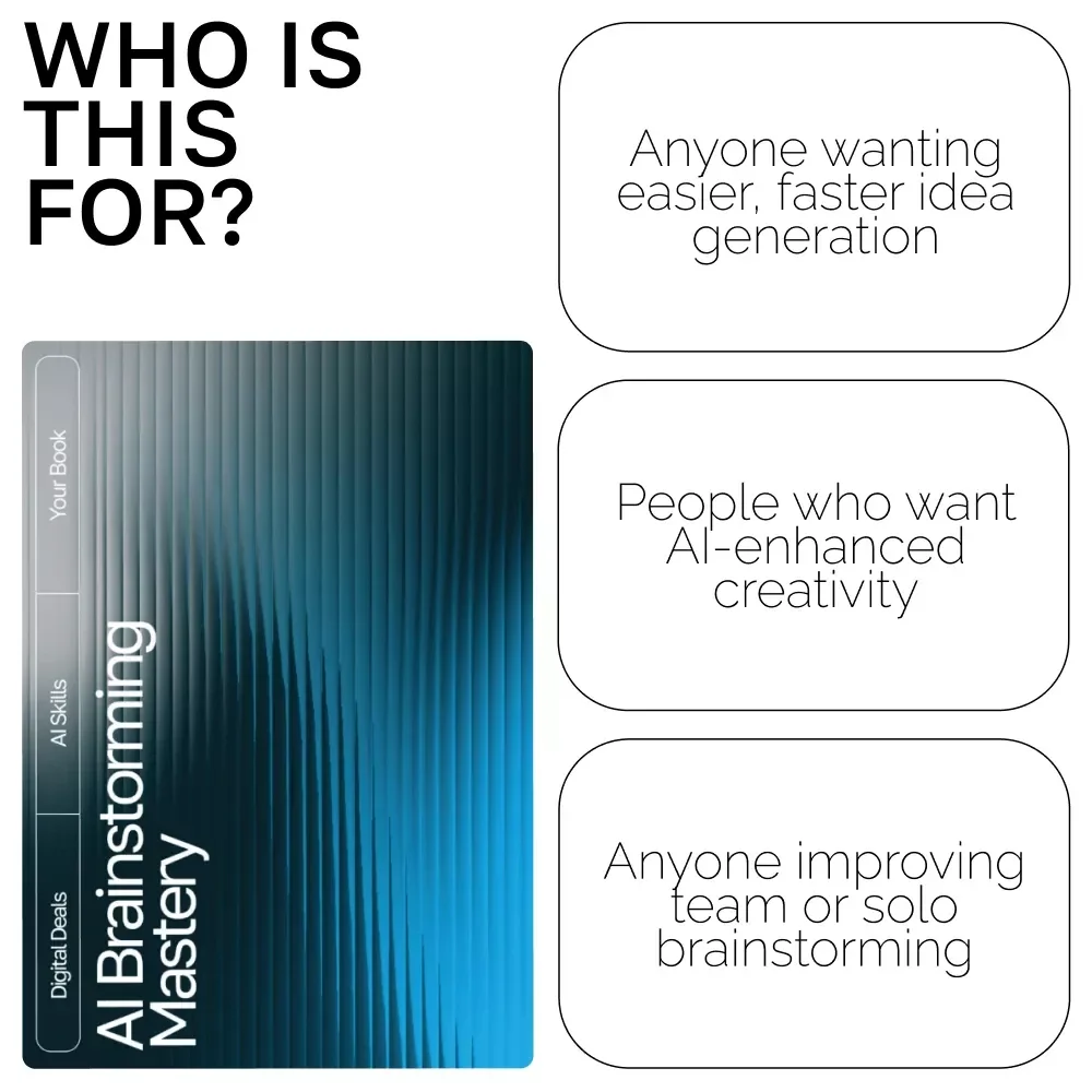 AI Brainstorming Mastery | Digital Download eBook Guide for Creative Idea Generation, AI Brainstorming Guide, Productivity Checklist, Innovation eBook