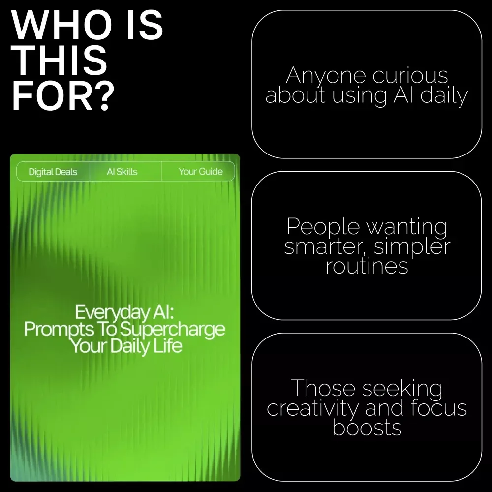 Everyday AI: Prompts to Supercharge Your Daily Life | Digital Guide | AI Prompt Templates for Daily Use | Productivity, Creativity & Organization Toolkit