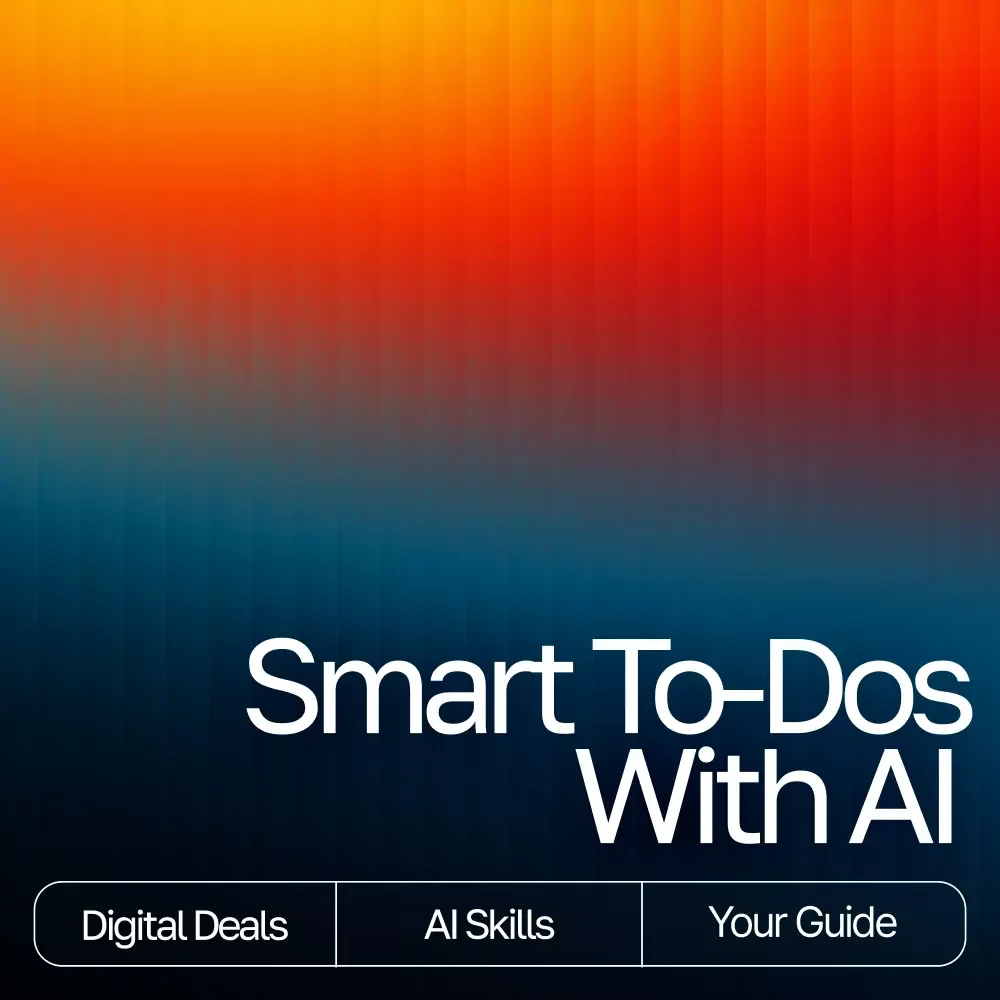 Smart To-Dos with AI – Ebook for Productivity, Digital Guide for how to use ai to create to-do lists, AI Task Planning Checklist, Instant Download