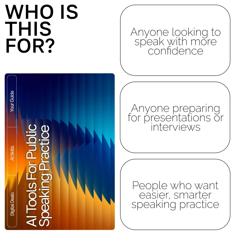 AI Tools for Public Speaking Practice | Public Speaking Guide | Speech Practice eBook | Digital Download for Confident Communication