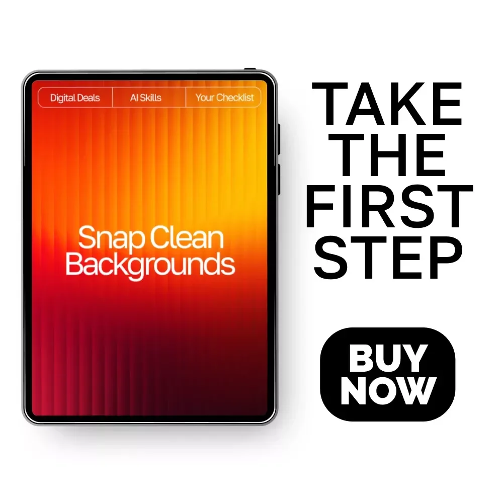 Snap Clean Backgrounds | AI Background Removal Checklist for Creators, Etsy Sellers & E-Commerce | Digital Download | Perfect for Product Photos | ai tools for removing backgrounds
