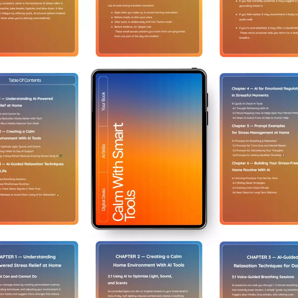 Calm With Smart Tools — AI-Enhanced Stress Relief Ebook for Home Wellness, Mindfulness & Relaxation | Calm With Smart Tools Guide