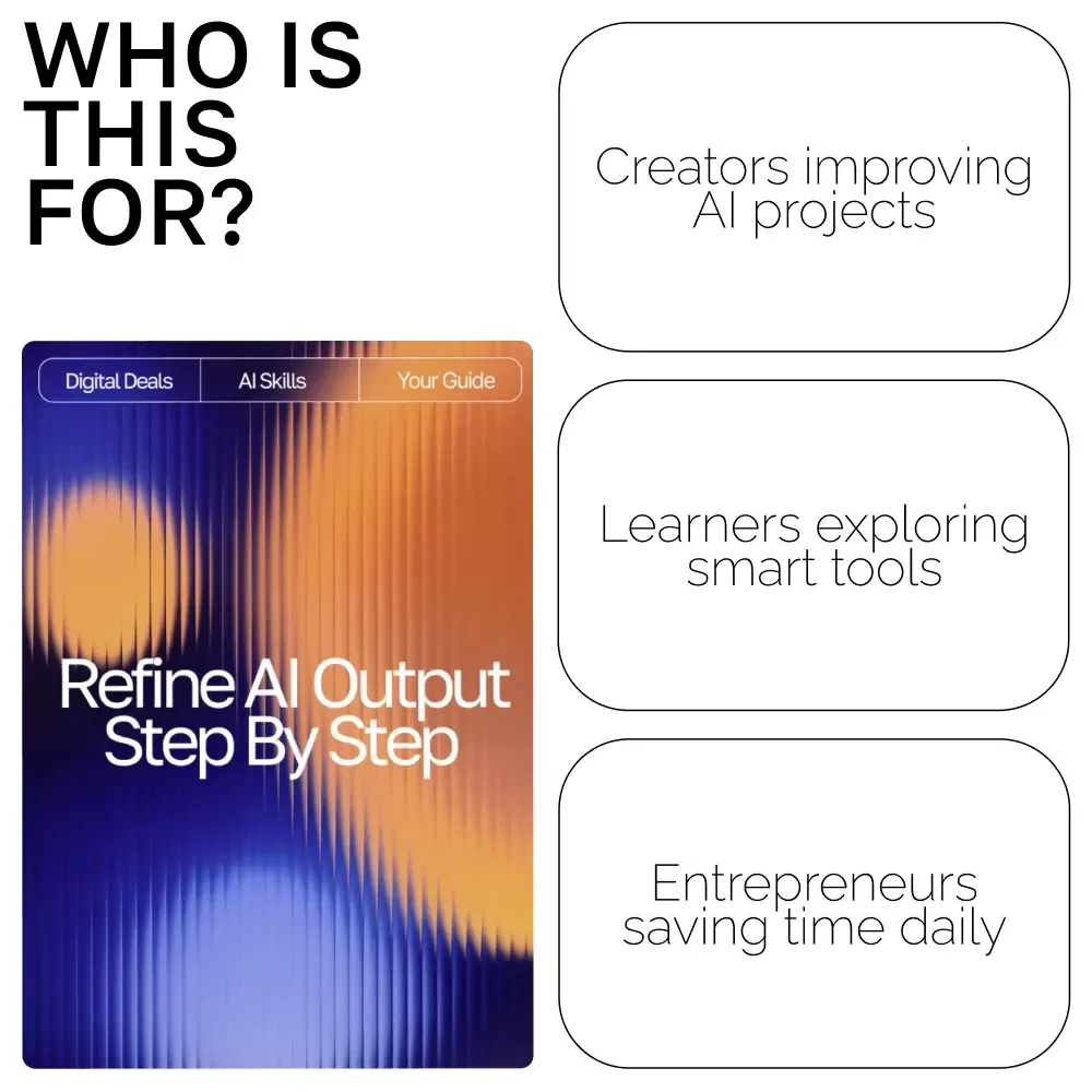 Refine AI Output Step by Step | Digital Download Guide on How to Refine AI Output Step by Step for Better Results