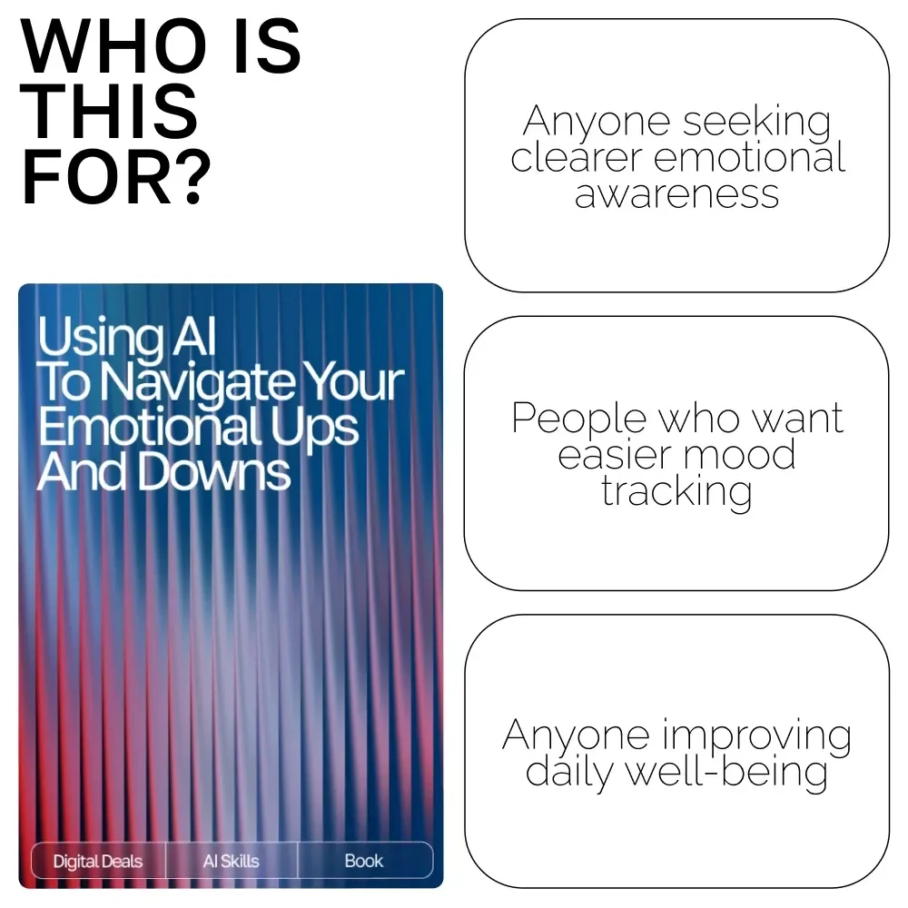 Using AI to Navigate Your Emotional Ups and Downs | Emotional Wellness eBook for tracking emotional ups and downs with ai, Self-Awareness Guide, Mood Tracking Digital Download