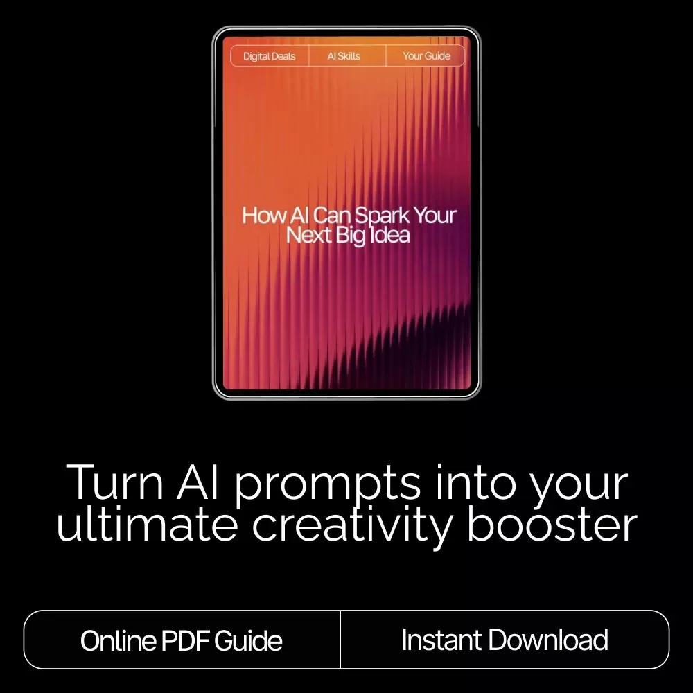How AI Can Spark Your Next Big Idea | Digital Guide | AI Prompts for Generating Creative Ideas | Innovation & Brainstorming Workbook