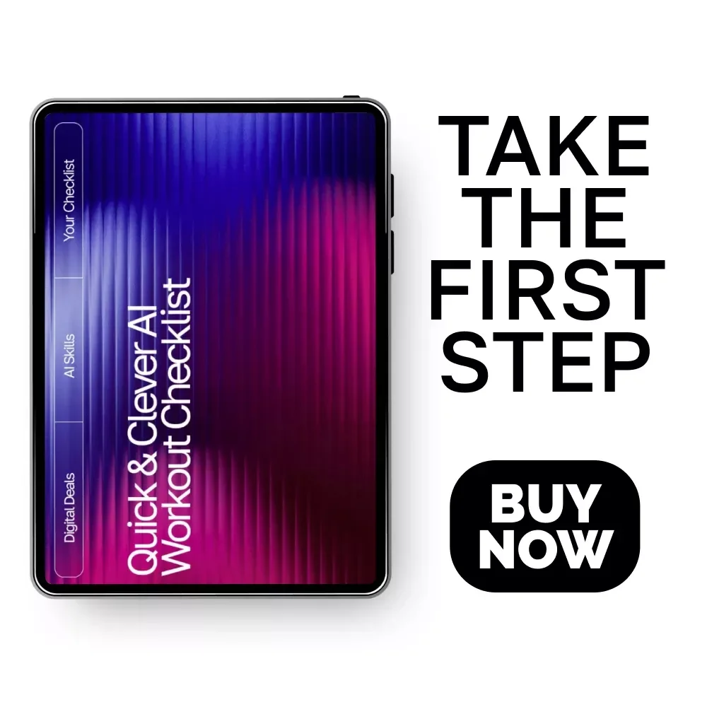 Quick & Clever AI Workout Checklist | Digital Download for Fast Fitness Routines with AI Suggestions for Quick Workouts