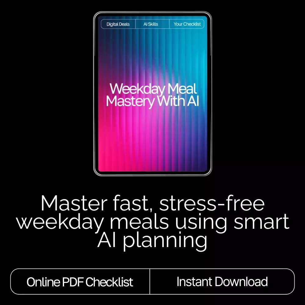 Weekday Meal Mastery with AI | Time-Saving Meal Planning Checklist for Busy Schedules | ai meal planning for busy weekdays Guide