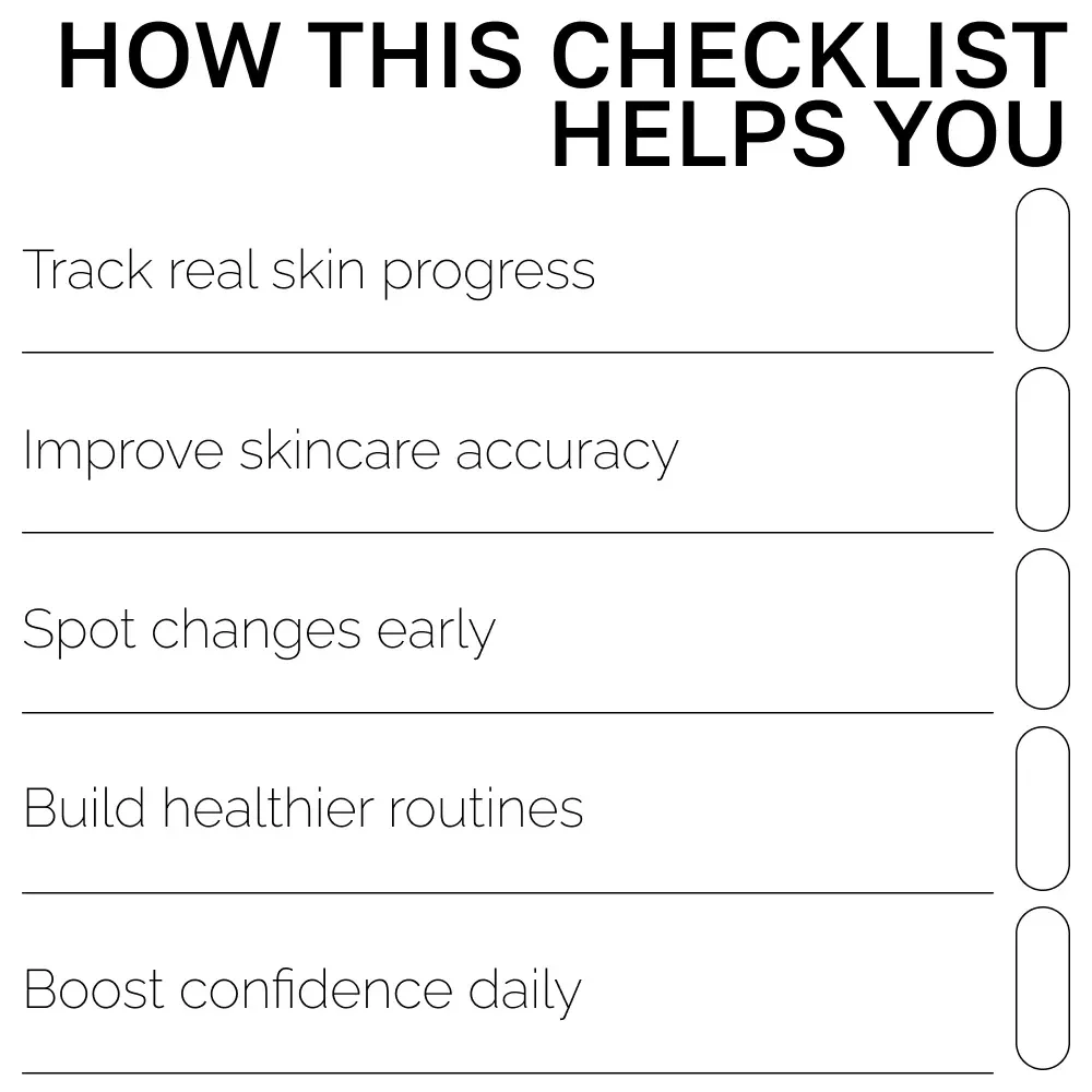 Your AI-Powered Skin Detective Checklist | Printable Guide for Smarter Skincare Tracking, ai tracking skin changes, Digital Self-Care Routine for Clearer Skin