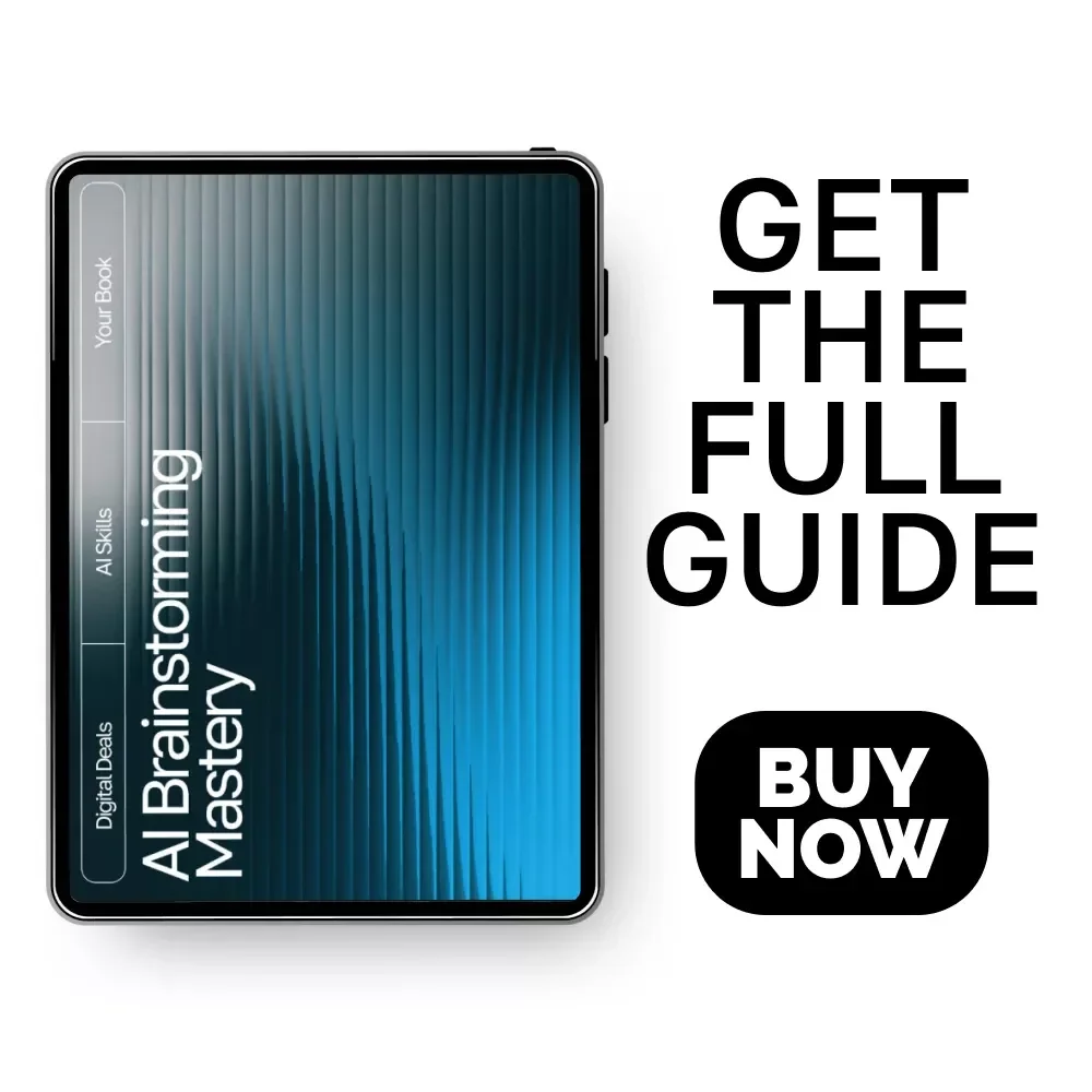 AI Brainstorming Mastery | Digital Download eBook Guide for Creative Idea Generation, AI Brainstorming Guide, Productivity Checklist, Innovation eBook