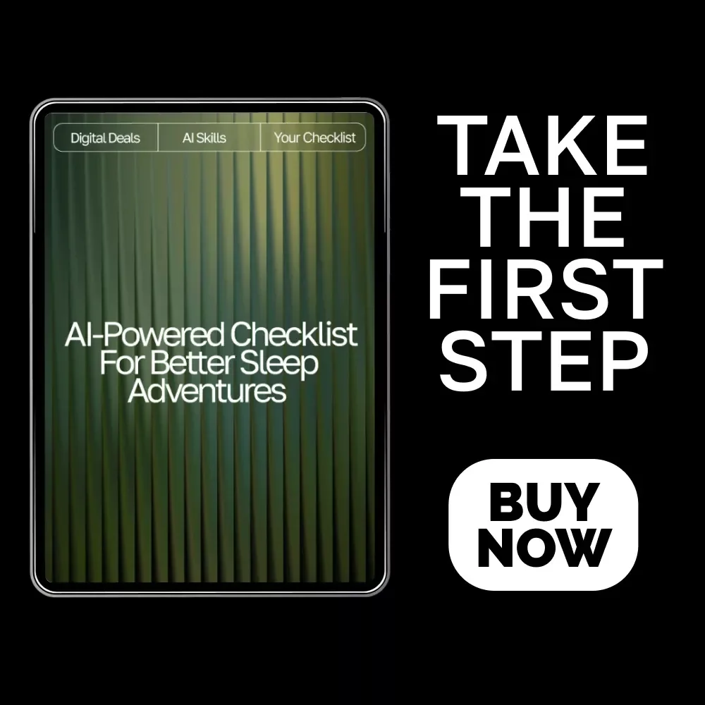 AI-Powered Checklist for Better Sleep Adventures | Digital Sleep Guide for Relaxation, Lucid Dreaming & ai suggestions for better dreams