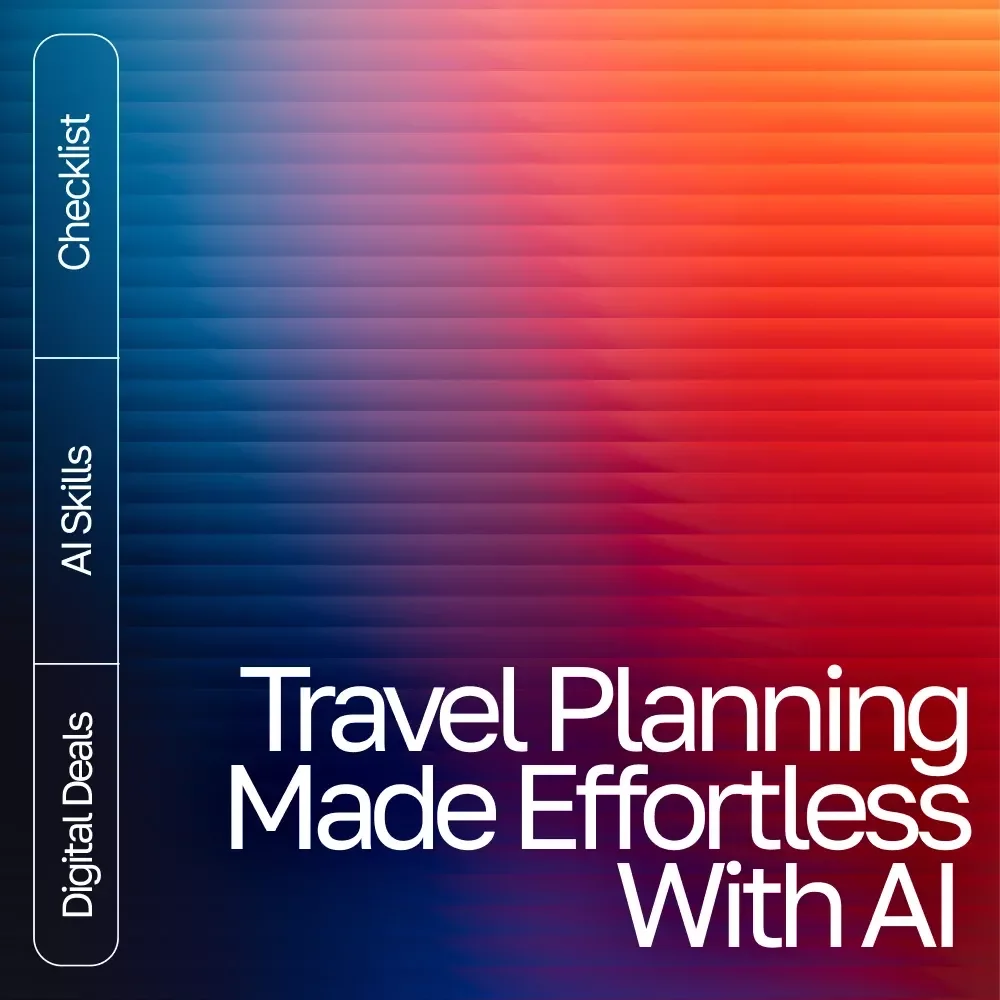 Travel Planning Made Effortless with AI – Ultimate Trip Checklist | Digital Download for Smarter Adventures | how to use ai to plan a trip Guide