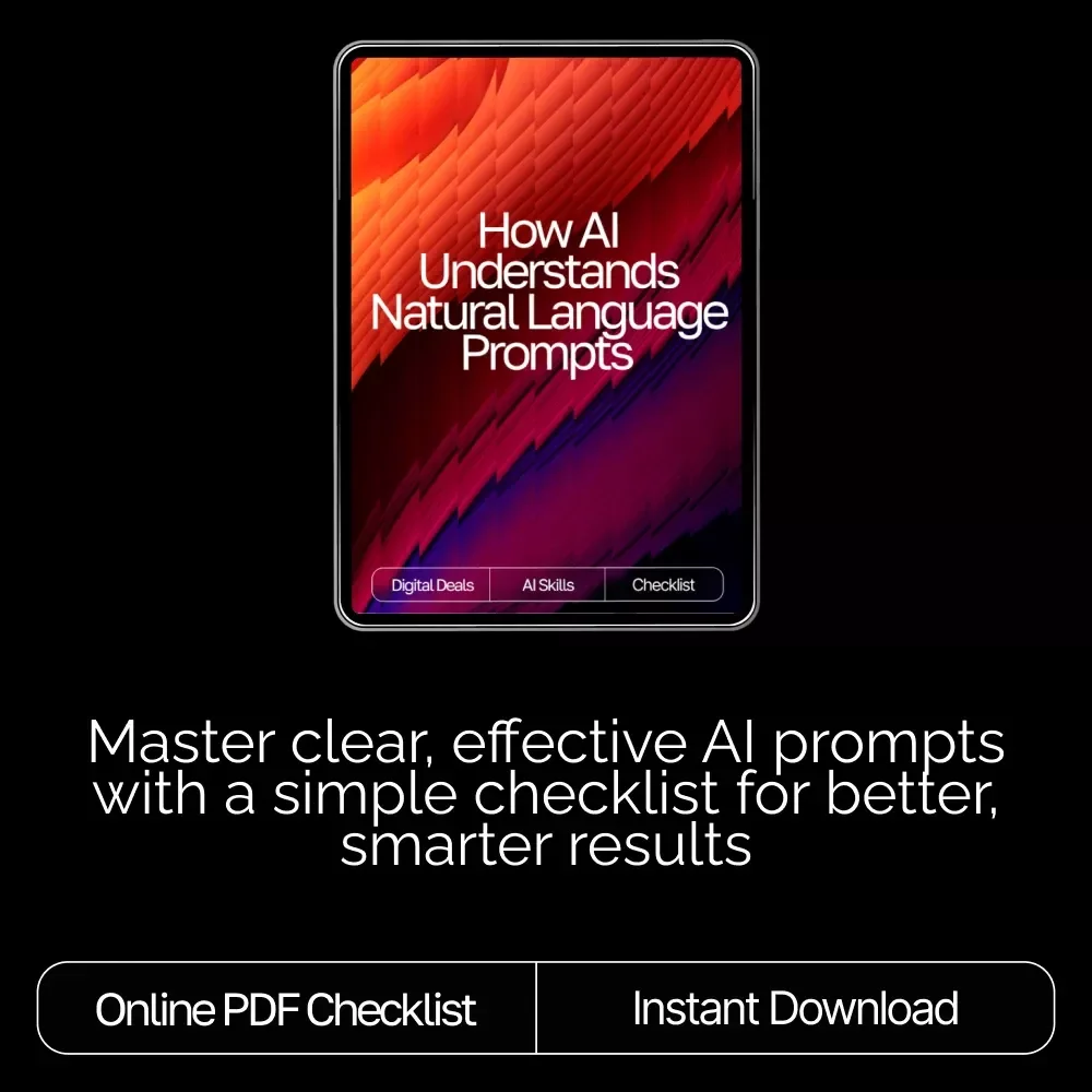 How AI Understands Natural Language Prompts Checklist | Prompt Writing Guide for Beginners & Pros | Master natural language prompts that ai understands | Digital Download