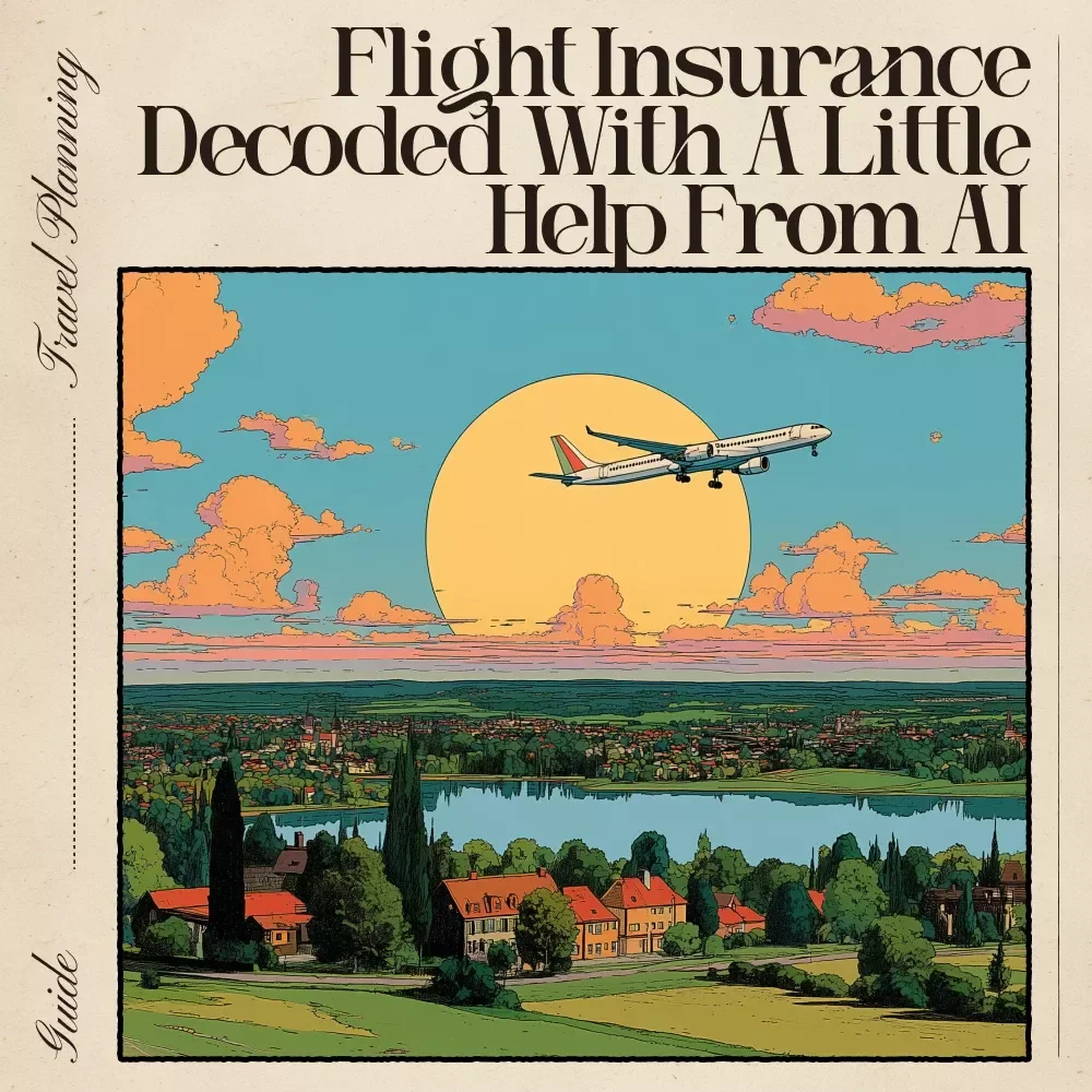 Flight Insurance Decoded with a Little Help from AI | Travel Planner Guide | Using AI to Understand Flight Insurance | Smart Policy Comparison Printable