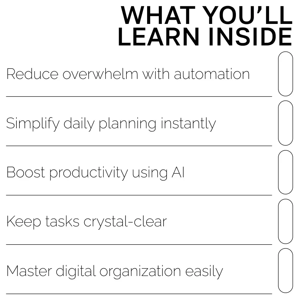 AI Your Way to Order: Mastering Organization in the Digital Age | Productivity eBook for Entrepreneurs & Busy Professionals | how to use ai to stay organized Guide