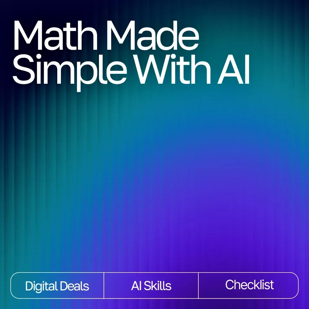 Math Made Simple with AI – Editable Study Checklist for Students, Parents & Tutors | how to use ai for math help and explanations | Digital Download