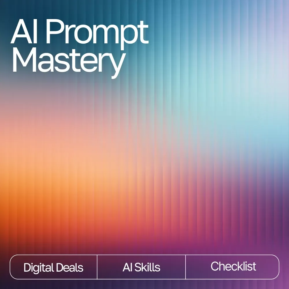 AI Prompt Mastery Checklist | Simple Rules for Effective AI Prompts | Digital Download for Clear, High-Impact Prompt Writing