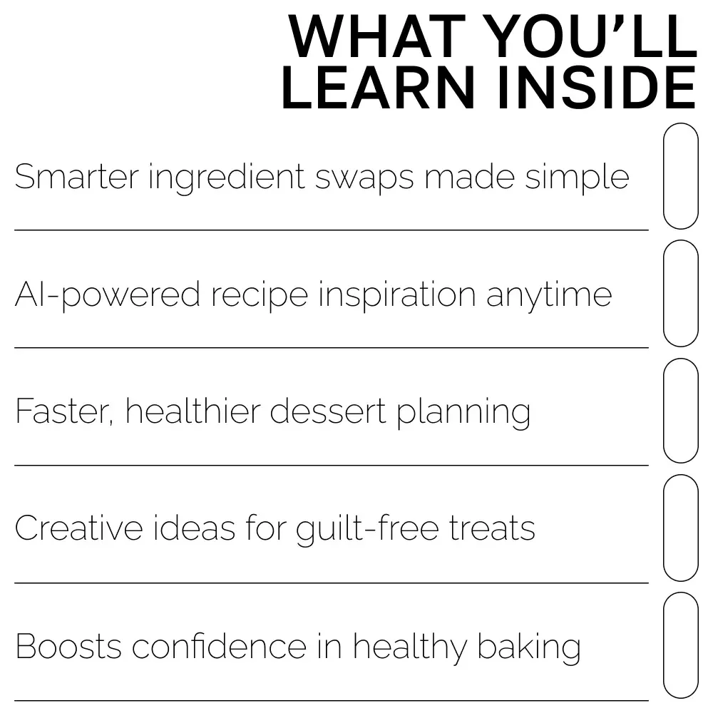 AI-Powered Healthy Desserts | Printable Guide, Recipe Inspiration, Wellness eBook, ai suggestions for healthy desserts | Digital Download for Healthy Treat Lovers
