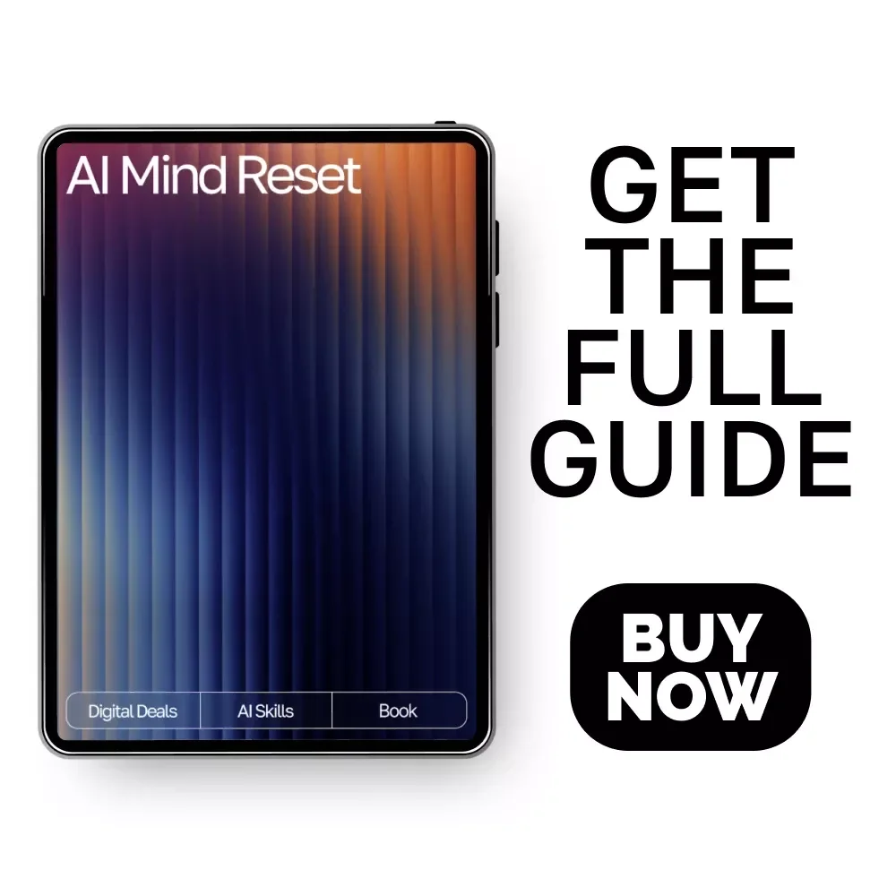 AI Mind Reset | Digital eBook for Calm Thinking, ways to manage negative thoughts with ai, Cognitive Support Guide for Mental Clarity and Focus