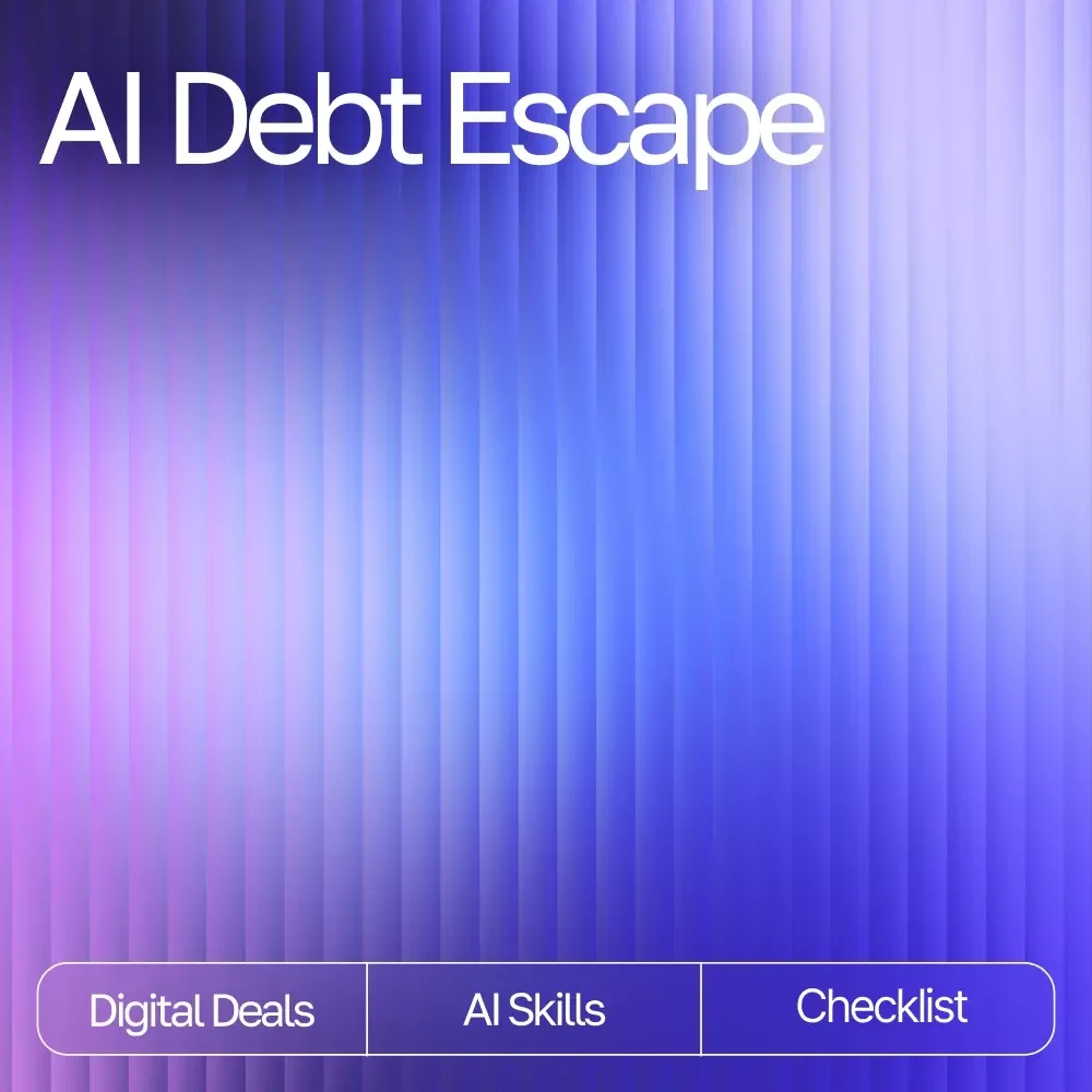 AI Debt Escape | How to Use AI to Get Out of Debt Checklist | Smart Debt-Free Strategy Digital Download