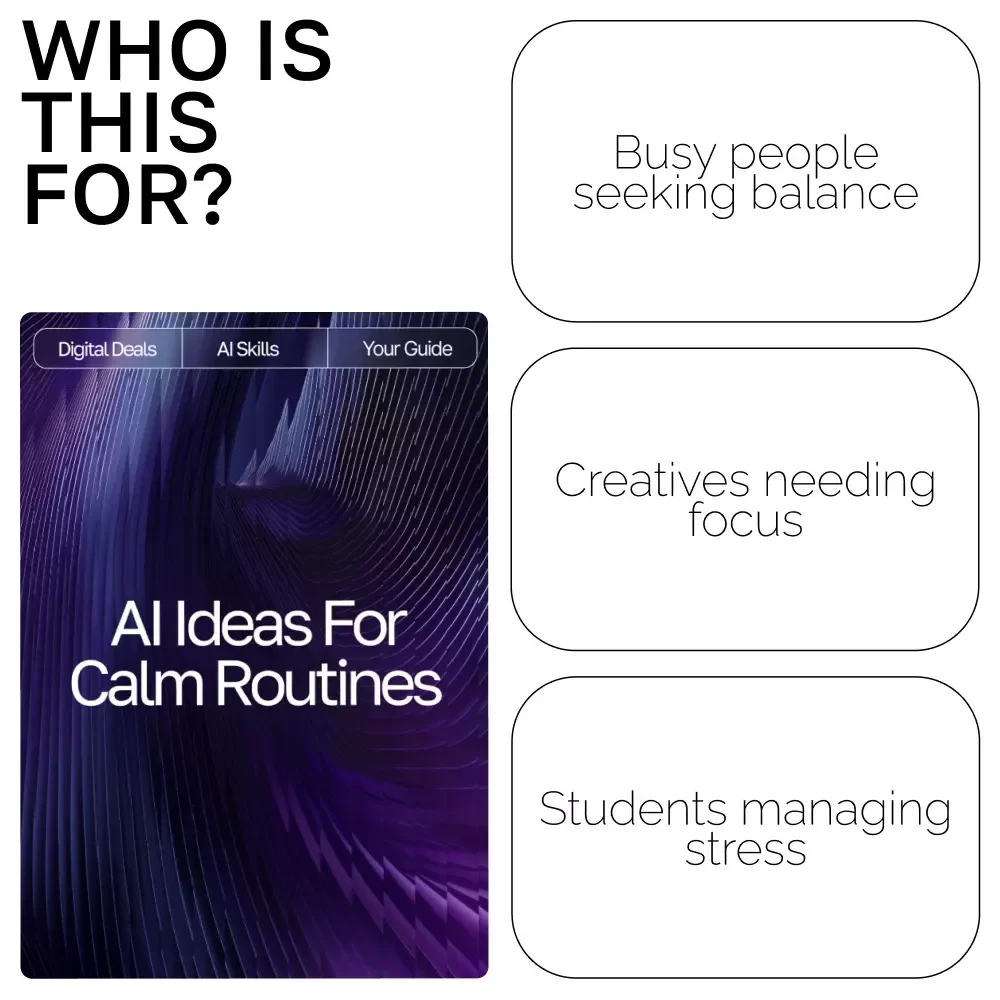 AI Ideas for Calm Routines | Digital Guide to Mindful Living, Relaxation Habits & AI Suggestions for Calm Routines