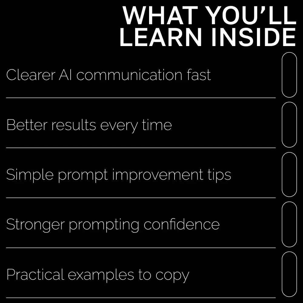 Mastering Prompts for Smarter AI – Ultimate Prompt Writing Guide for Beginners & Pros | Learn what is good prompt vs bad prompt | AI eBook & Prompt Strategy Toolkit
