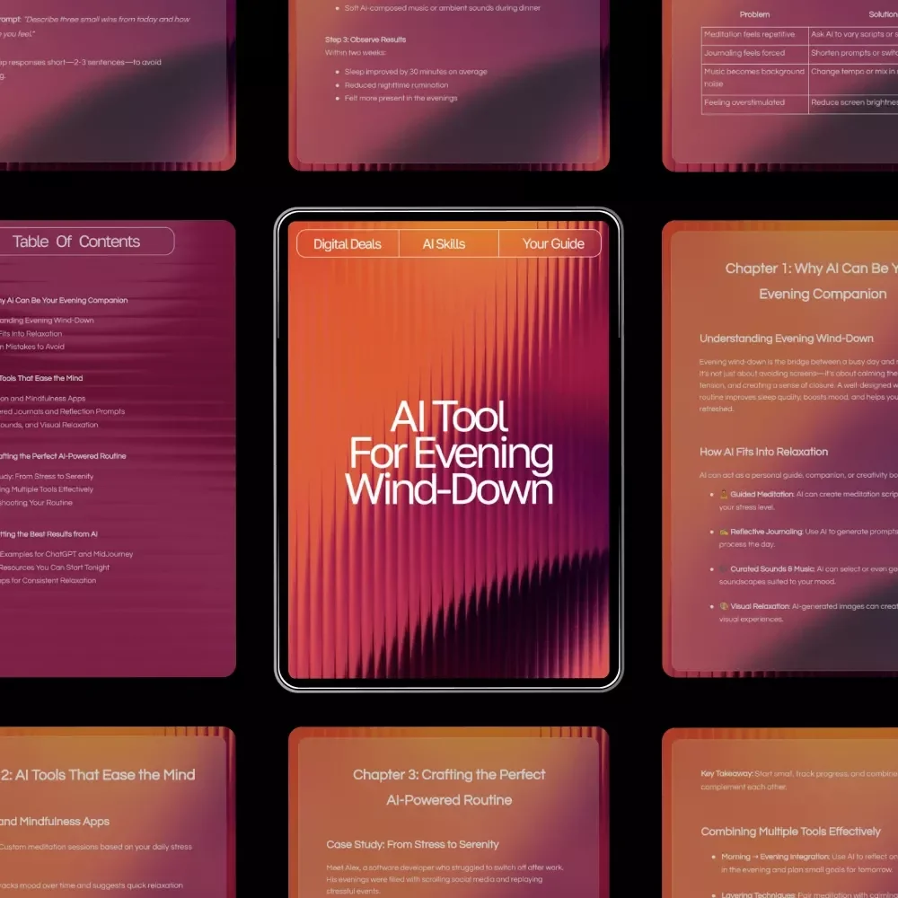 AI Tool for Evening Wind-Down | Digital Guide to Relaxation, Mindfulness, and AI-Assisted Night Routines