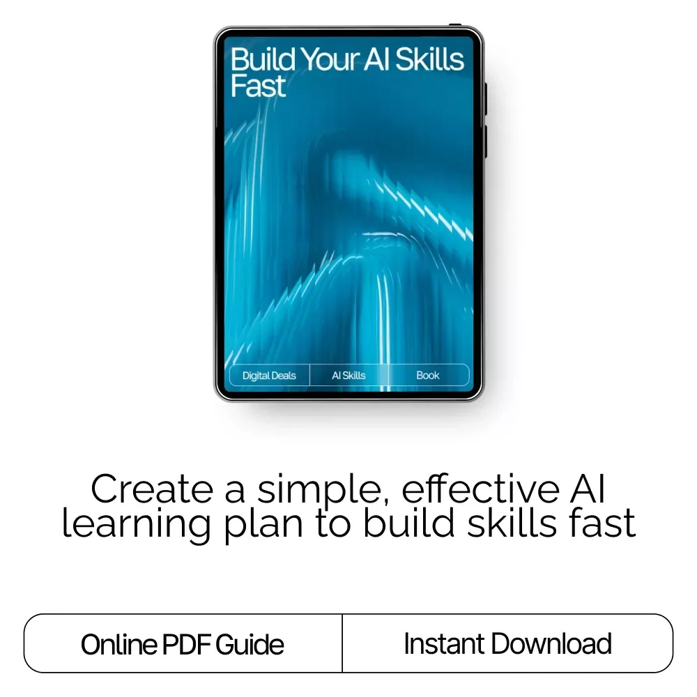 Build Your AI Skills Fast | Beginner-Friendly eBook for Creating Your Simple AI Learning Plan | How to Make a Simple AI Learning Plan Guide for Rapid Skill Growth
