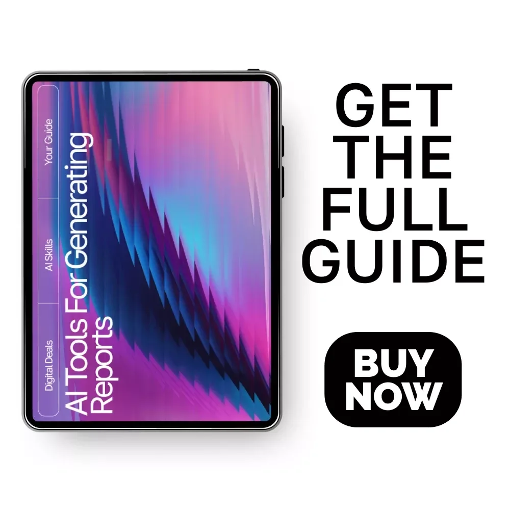 AI Tools for Generating Reports Guide | Ultimate Editable eBook for Streamlined Reporting, Productivity Boosting Tips, and ai tools for auto-generating reports | Digital Download for Entrepreneurs & Teams
