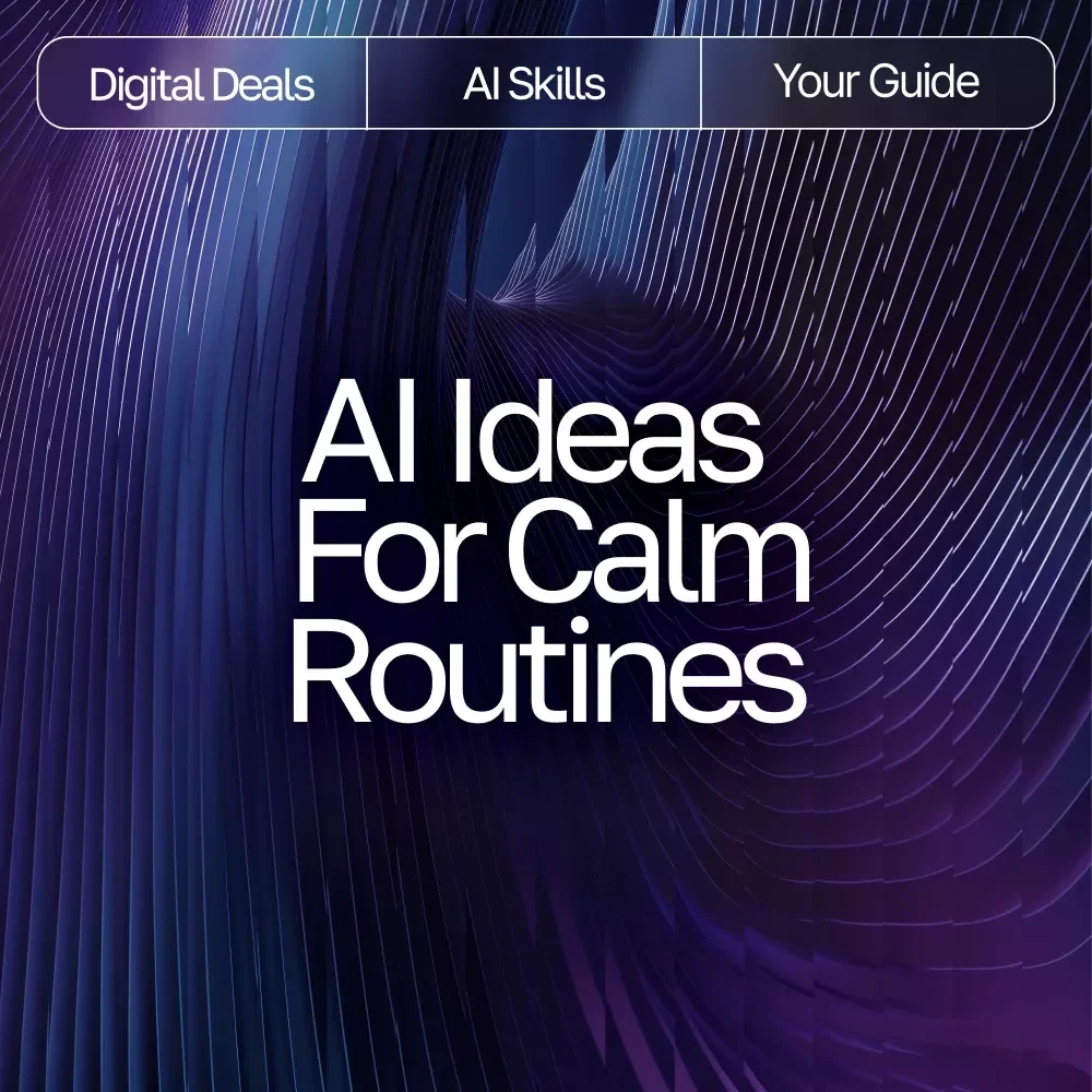 AI Ideas for Calm Routines | Digital Guide to Mindful Living, Relaxation Habits & AI Suggestions for Calm Routines