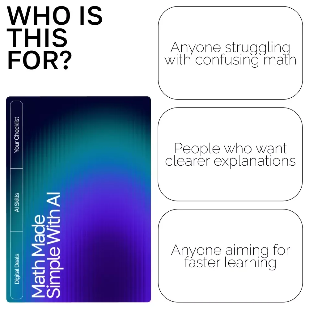 Math Made Simple with AI – Editable Study Checklist for Students, Parents & Tutors | how to use ai for math help and explanations | Digital Download