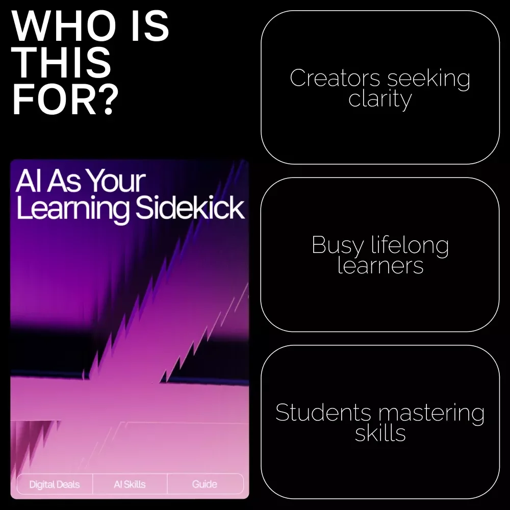 AI as Your Learning Sidekick | Digital Guide on How to Use AI for Learning Support | Smart Study Companion for Students, Creators & Lifelong Learners