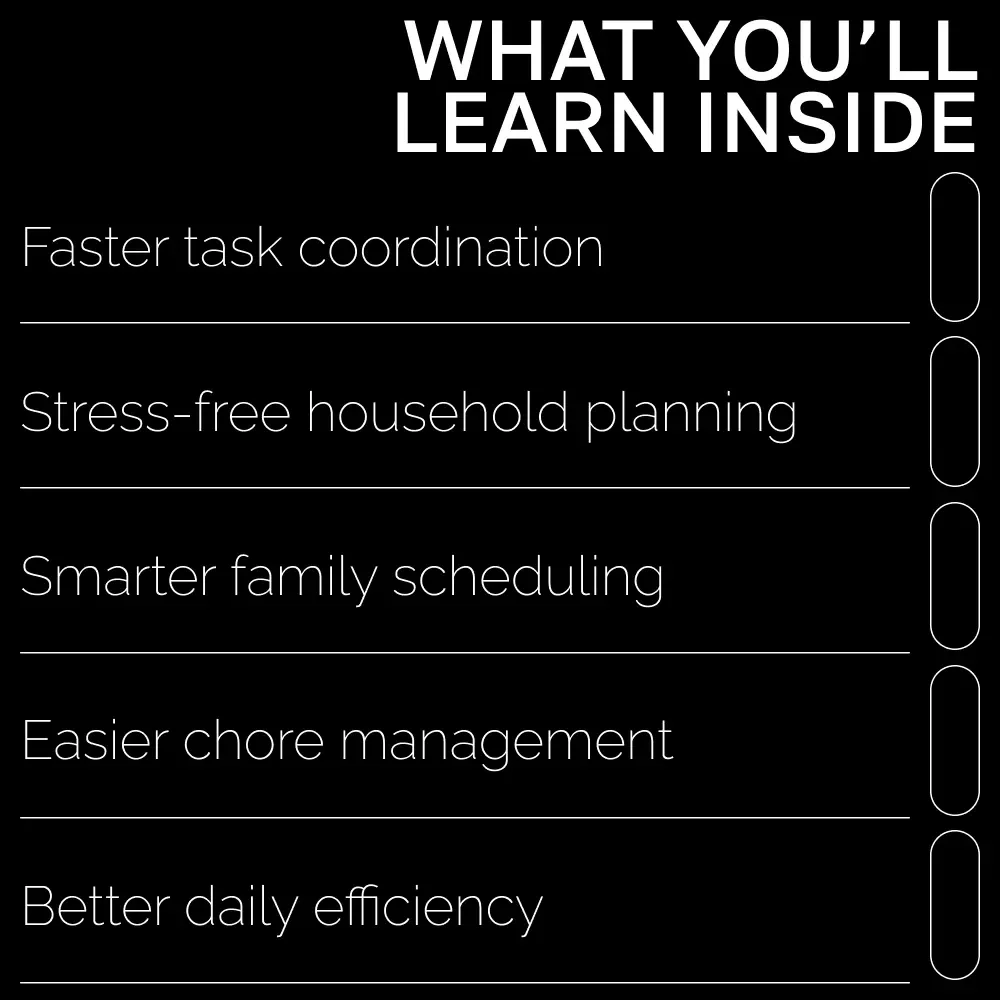 Using AI to Organize Your Home Life | Family Task Management eBook | Digital Guide for Streamlined Routines | ai tool for organizing family tasks