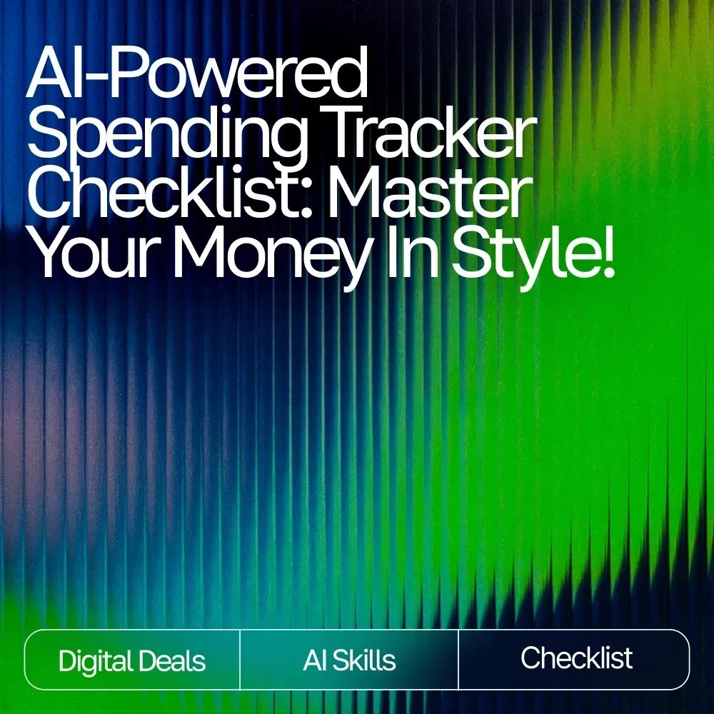 AI-Powered Spending Tracker Checklist | Budget Planner Printable | Financial Wellness Guide | Personal Finance Organizer | ai tracker for personal spending trends