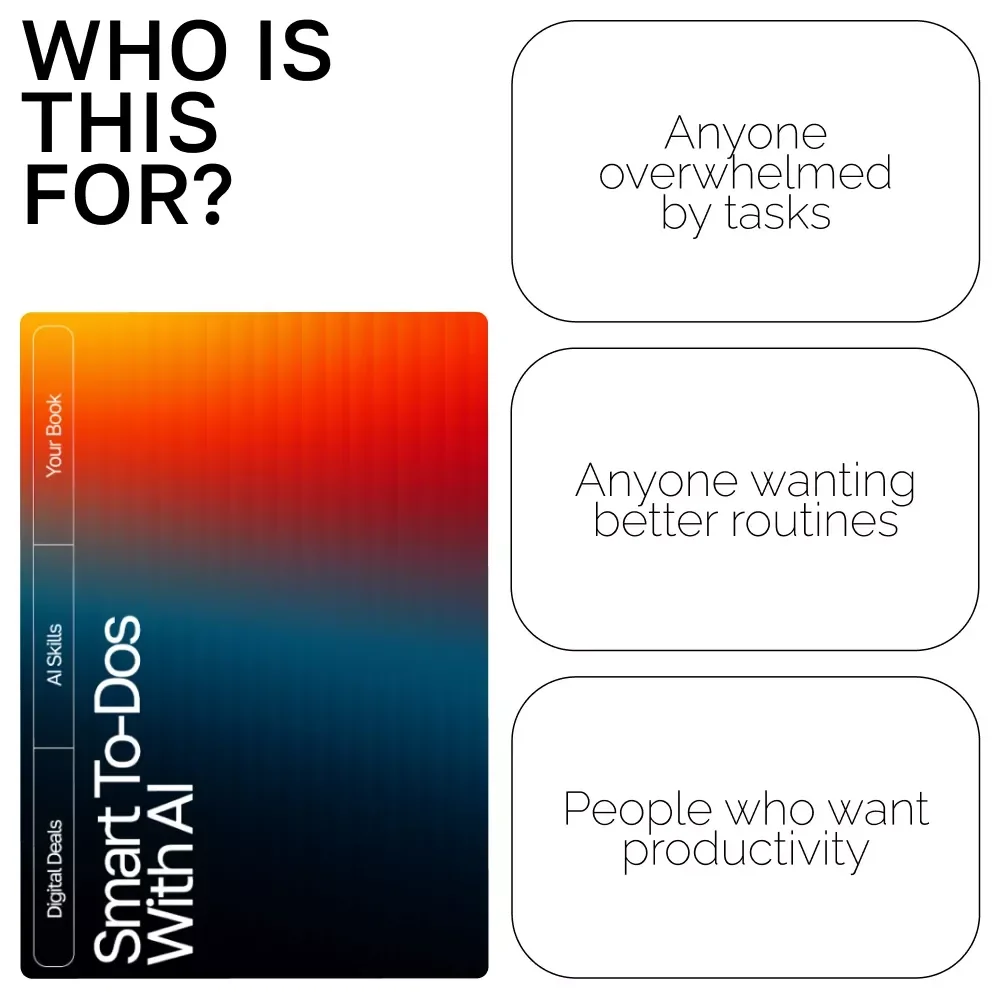 Smart To-Dos with AI – Ebook for Productivity, Digital Guide for how to use ai to create to-do lists, AI Task Planning Checklist, Instant Download