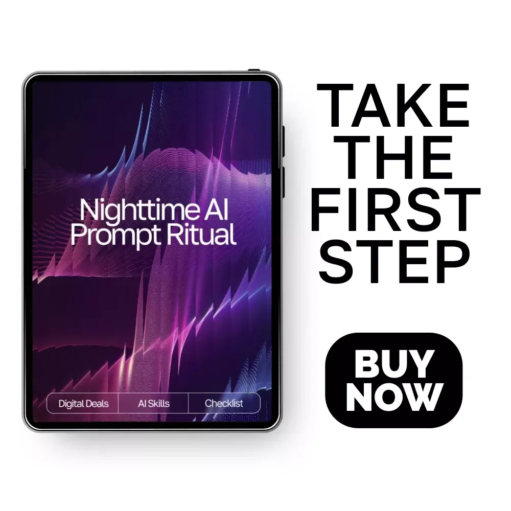 Nighttime AI Prompt Ritual | AI Prompts for Night Relaxation | Digital Sleep Checklist for Calm Evenings & Mindful Rest