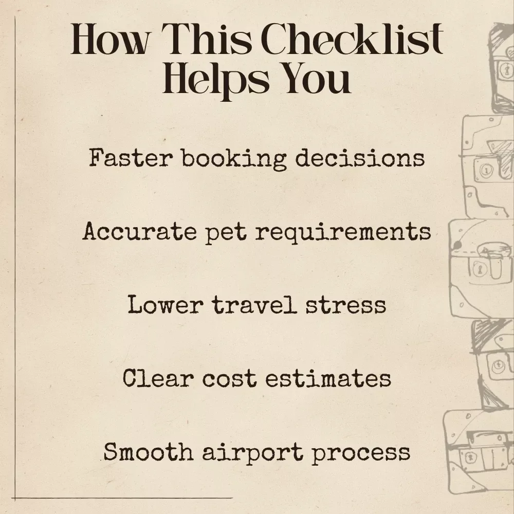 AI-Powered Flight Booking Checklist for Traveling with Pets | Smart Digital Guide for Stress-Free Pet Air Travel | ai for booking flights with pets | Printable & Mobile-Friendly Travel Checklist