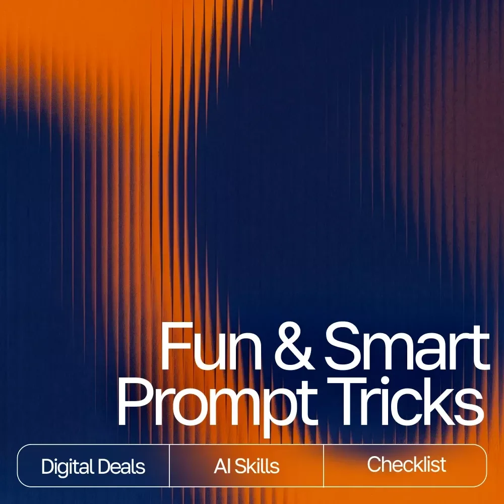 Unlock the AI Mind: Your Fun & Smart Prompt Tricks Checklist | Digital Download for Mastering Prompt Tricks for Deeper AI Insights