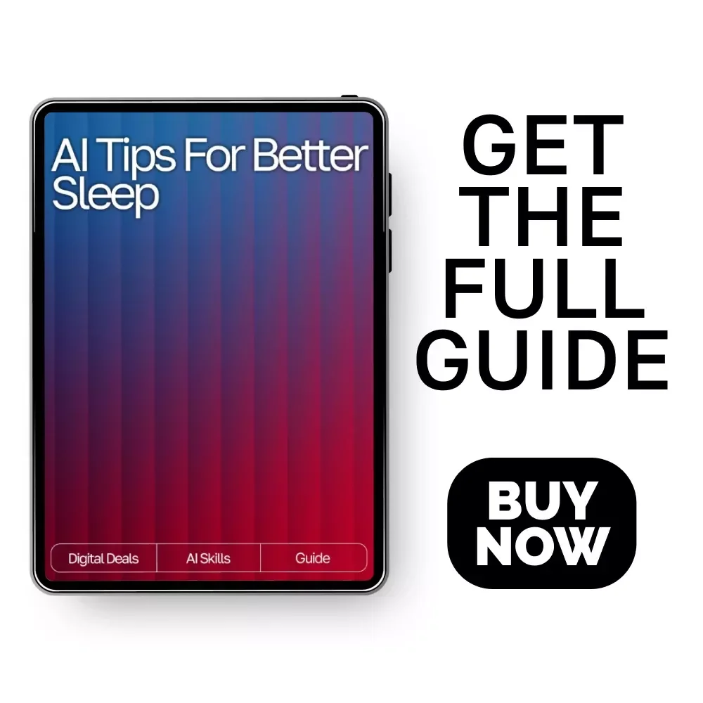 AI Tips for Better Sleep Guide | Digital Download for Improved Rest, Bedtime Support & ai suggestions for sleep hygiene | Sleep Routine Planner, Relaxation Prompts, AI-Powered Wellness