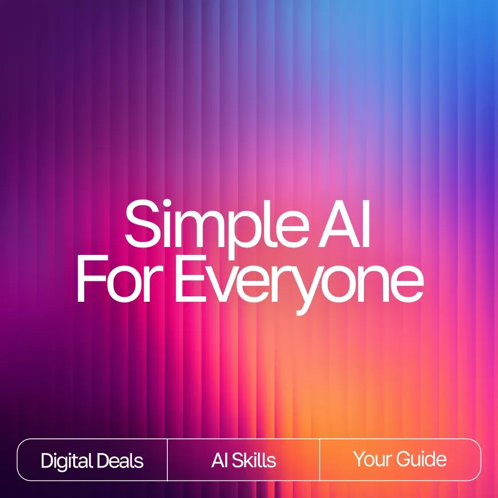 Simple AI for Everyone – A Beginner-Friendly Guide for Teaching Technology Comfortably | Digital Download for Explaining AI Basics to Older Adults | Easy How-To Resource for Caregivers, Teachers & Families