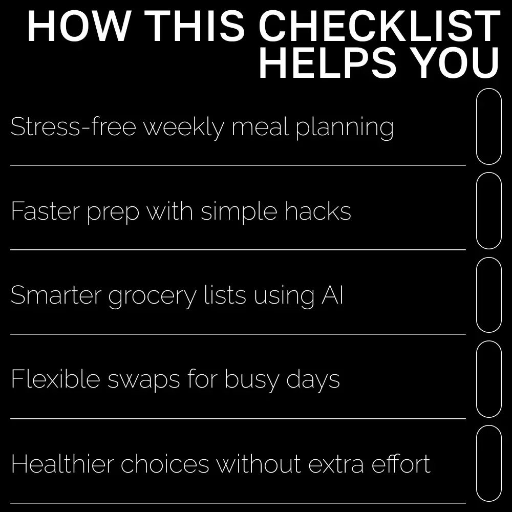 Weekday Meal Mastery with AI | Time-Saving Meal Planning Checklist for Busy Schedules | ai meal planning for busy weekdays Guide